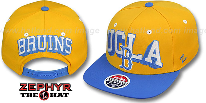 UCLA '2T BLOCKBUSTER SNAPBACK' Gold-Sky Hat by Zephyr