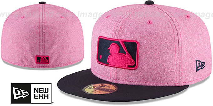 Umpire '2018 MOTHERS DAY' Pink-Navy Fitted Hat by New Era