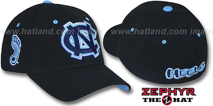 UNC 'DH-TRIPLE BLACK' Fitted Hat by ZEPHYR