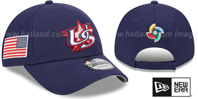 USA '2023 WBC GAME STRAPBACK' Navy Hat by New Era