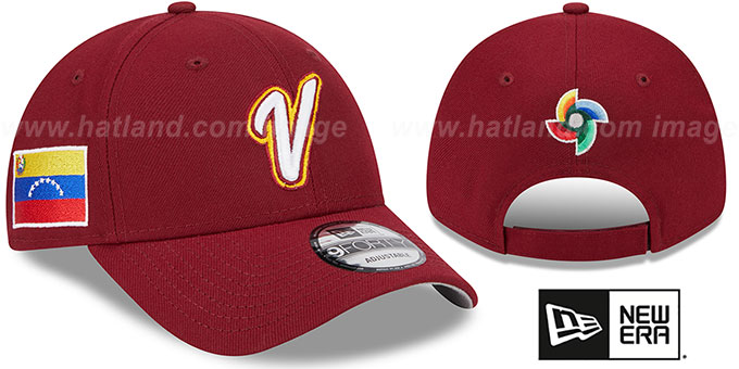 Venezuela '2023 WBC GAME STRAPBACK' Burgundy Hat by New Era