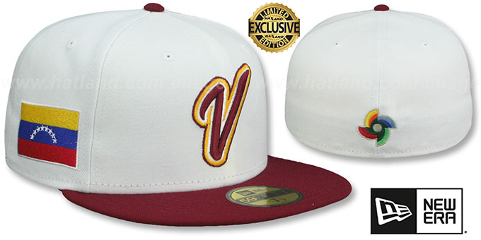 Venezuela '2023 WBC GAME' White-Burgundy Hat by New Era