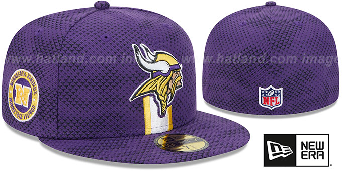 Vikings '2024 NFL SIDELINE' Purple Fitted Hat by New Era