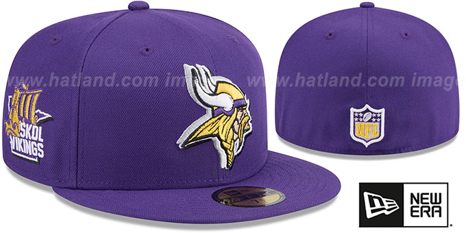 Vikings 2024 'NFL DRAFT' Purple Fitted Hat by New Era