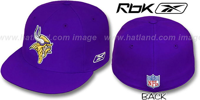 Vikings 'COACHES' Purple Fitted Hat by Reebok