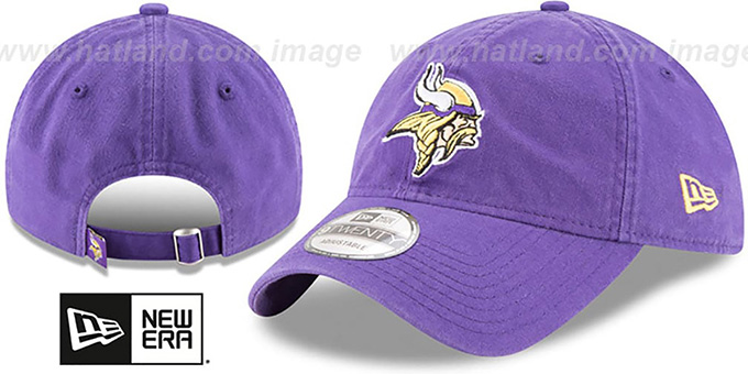 Vikings 'CORE-CLASSIC STRAPBACK' Purple Hat by New Era