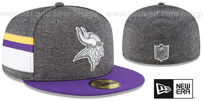 Vikings 'HOME ONFIELD STADIUM' Charcoal-Purple Fitted Hat by New Era