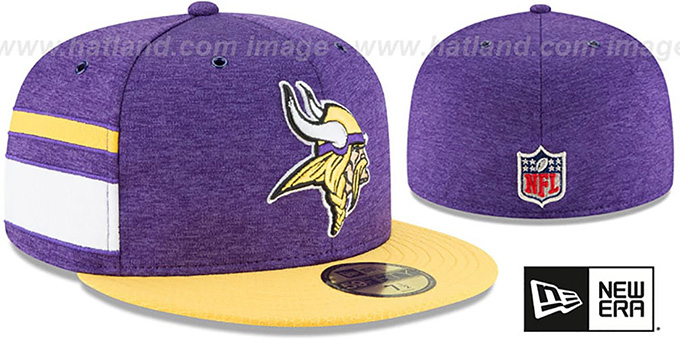 Vikings 'HOME ONFIELD STADIUM' Purple-Gold Fitted Hat by New Era