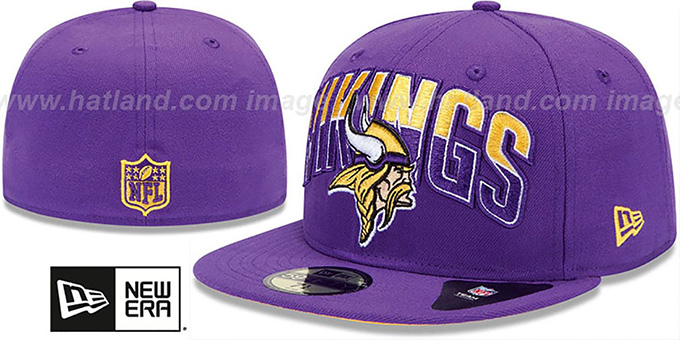 Vikings 'NFL 2013 DRAFT' Purple 59FIFTY Fitted Hat by New Era