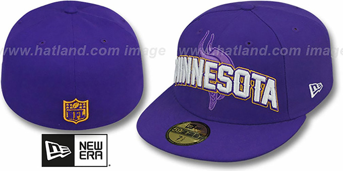 Vikings 'NFL ONFIELD DRAFT' Purple Fitted Hat by New Era