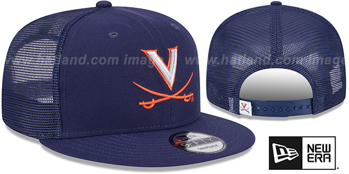 Virginia 'TEAM-BASIC TRUCKER SNAPBACK' Navy Hat by New Era