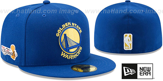 Warriors '2017 FINALS' Royal Fitted Hat by New Era