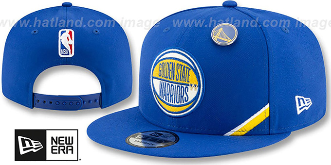 Warriors '2019 NBA DRAFT SNAPBACK' Royal Hat by New Era