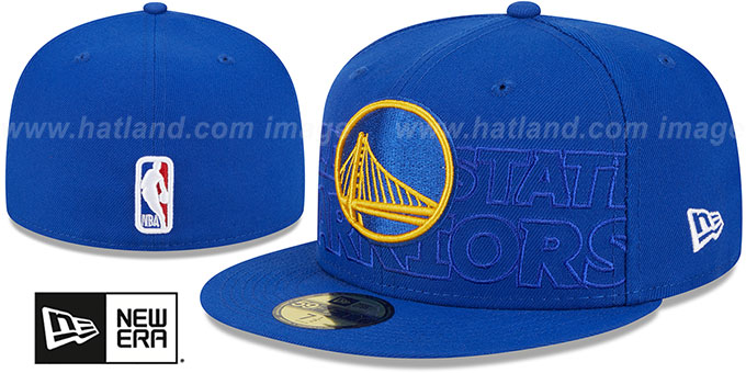 Warriors 2023 'NBA DRAFT' Royal Fitted Hat by New Era