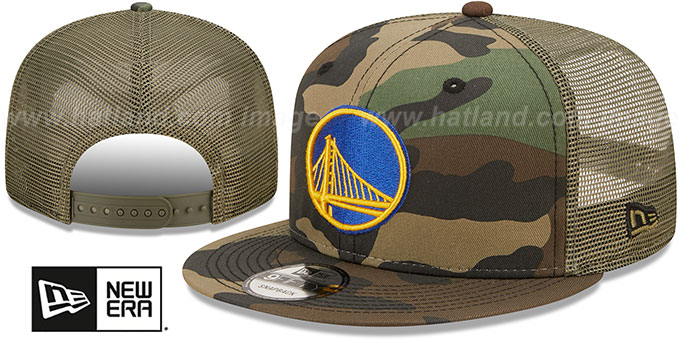 Warriors 'ARMY CAMO TRUCKER' Hat by New Era