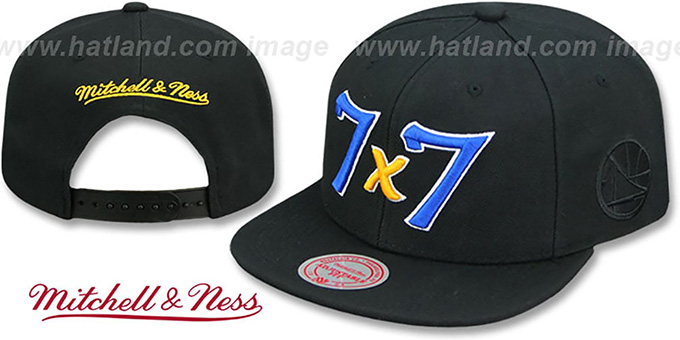 Warriors 'CITY NICKNAME SCRIPT SNAPBACK' Black Hat by Mitchell and Ness