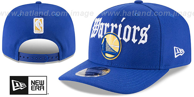 Warriors 'CLASSIC-CURVE SNAPBACK' Royal Hat by New Era