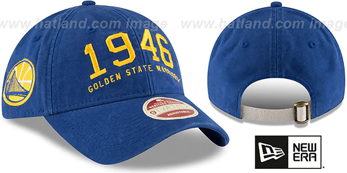 Warriors 'ESTABLISHED YEAR STRAPBACK' Royal Hat by New Era