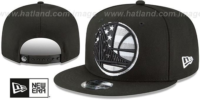 Warriors 'FLAG FILL INSIDER SNAPBACK' Black Hat by New Era