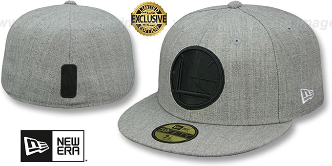 Warriors 'HEATHER-POP' Light Grey Fitted Hat by New Era