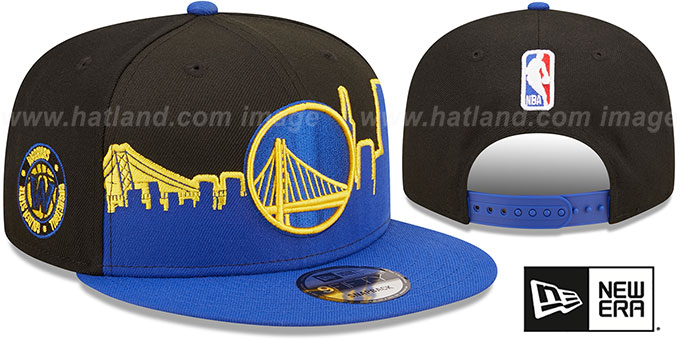 Warriors 'SKYLINE TIP OFF SNAPBACK' Black-Royal Hat by New Era