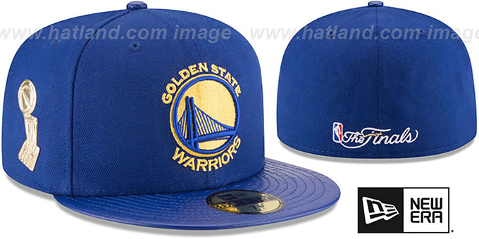 Warriors 'TROPHY-CHAMP' Royal Fitted Hat by New Era