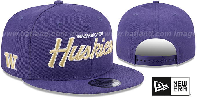 Washington TEAM-SCRIPT SNAPBACK' Purple Hat by New Era