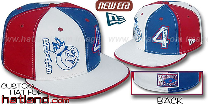 Webber 'DOUBLE WHAMMY' White-Royal-Red Fitted Hat