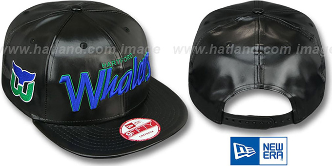 Whalers 'REDUX SNAPBACK' Black Hat by New Era