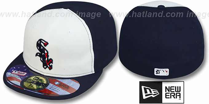 White Sox '2011 STARS N STRIPES' White-Navy Hat by New Era