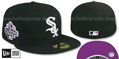 White Sox 2003 ALL STAR GAME 'PURPLE-BOTTOM' Black Fitted Hat by New Era