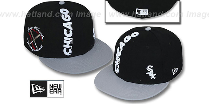 White Sox 'BEELINE' Black-Grey Fitted Hat by New Era