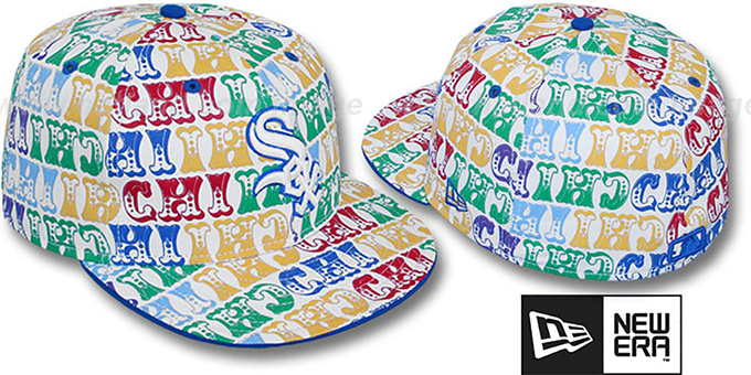 White Sox 'BIG-TOP' White-Multi Fitted Hat by New Era