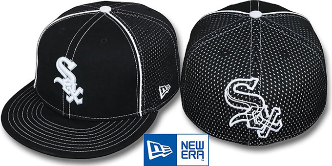 White Sox 'CONTRAST BP-MESH' Black Fitted Hat by New Era