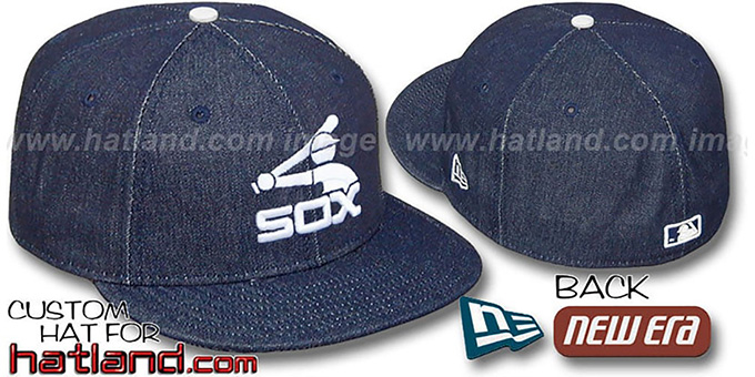 White Sox 'COOPERSTOWN DENIM' Navy Fitted Hat by New Era