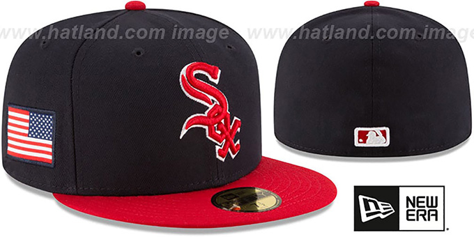 White Sox 'COUNTRY COLORS' Navy-Red Fitted Hat by New Era