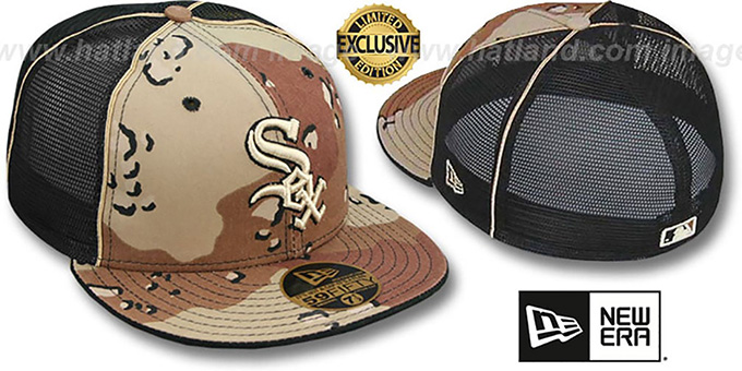 White Sox 'DESERT STORM MESH-BACK' Fitted Hat by New Era