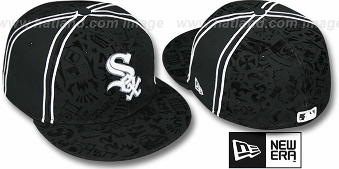 White Sox 'DUAL-PIPED INKED' Black Fitted Hat by New Era