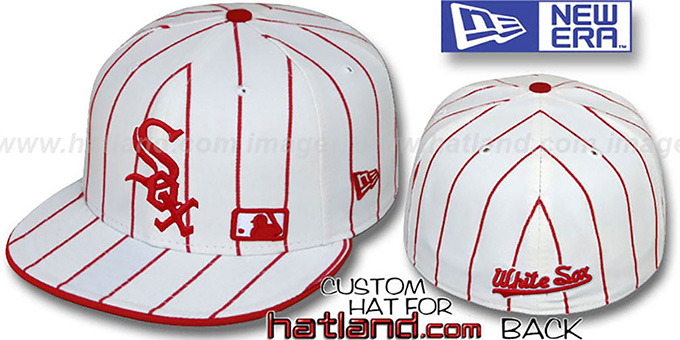 White Sox 'FABULOUS' White-Red Fitted Hat by New Era