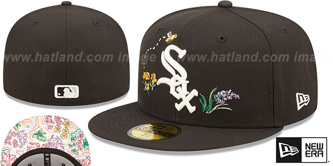 White Sox 'FLORAL WATERCOLORS' Black Fitted Hat by New Era