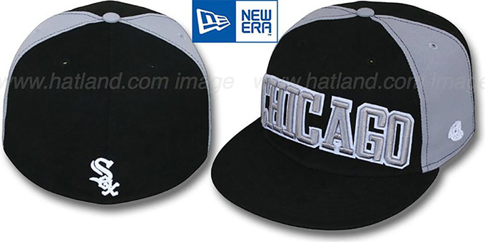 White Sox 'JMACK ARCH' Black-Grey Fitted Hat by New Era