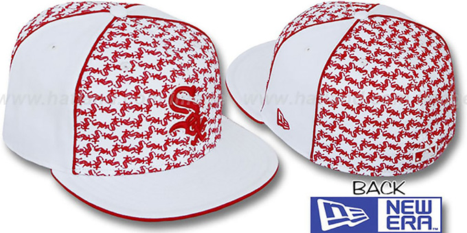 White Sox 'LOS-LOGOS' White-Red Fitted Hat by New Era