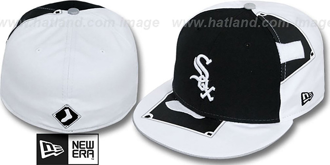 White Sox 'ORLANTIC-3' Black-White Fitted Hat by New Era