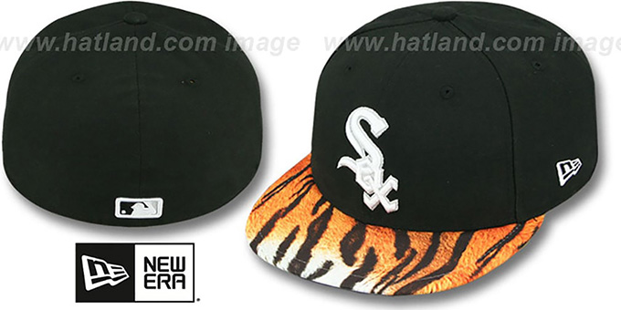 White Sox 'REAL TIGER VIZA-PRINT' Black Fitted Hat by New Era