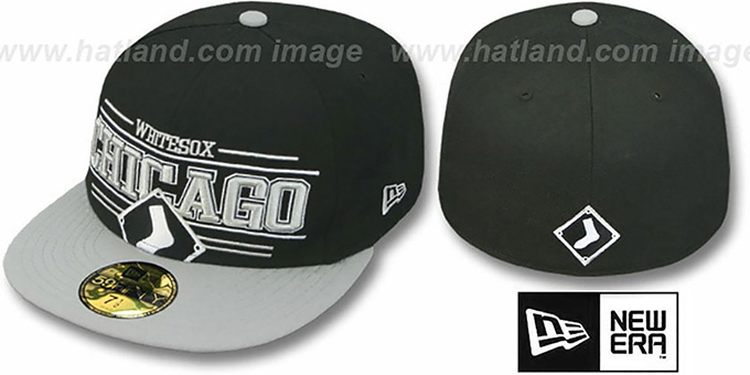 White Sox 'RETRO-SMOOTH' Black-Grey Fitted Hat by New Era