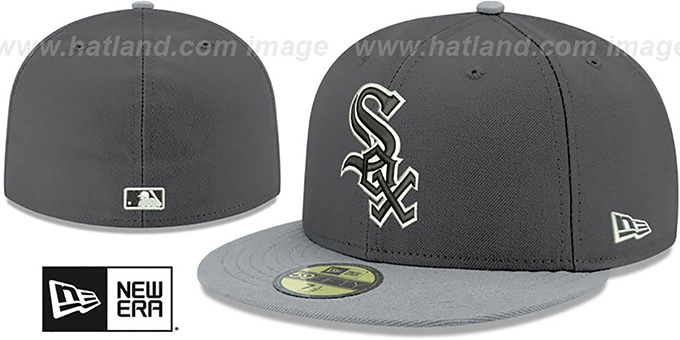 White Sox 'SHADER MELT-2' Grey-Grey Fitted Hat by New Era