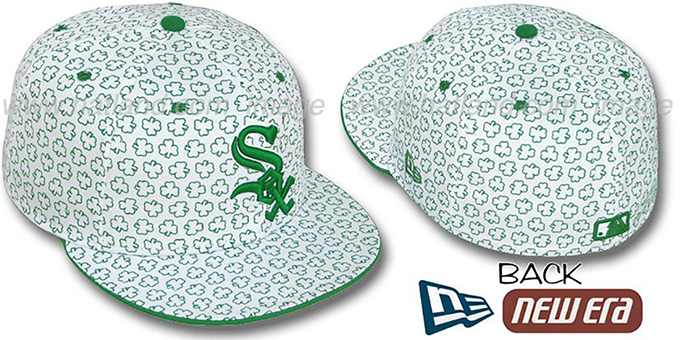 White Sox 'ST PATS FLOCKING' White Fitted Hat by New Era