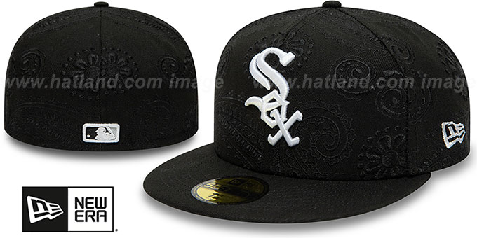 White Sox 'SWIRL' Black Fitted Hat by New Era