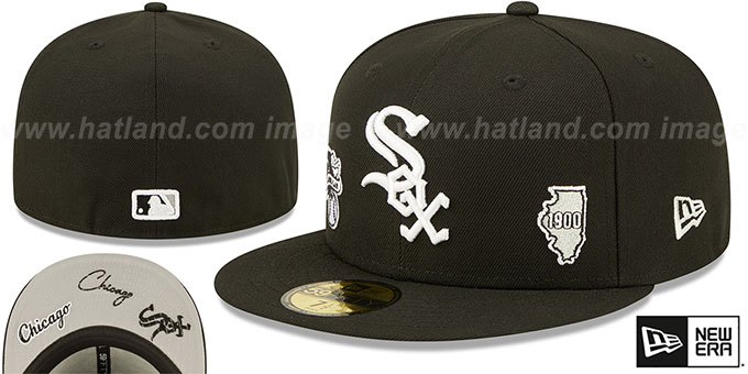 White Sox 'TRIPLE THREAT IDENTITY' Black Fitted Hat by New Era