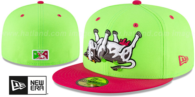 Wind Surge 'COPA' Lime-Pink Fitted Hat by New Era